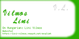 vilmos lini business card